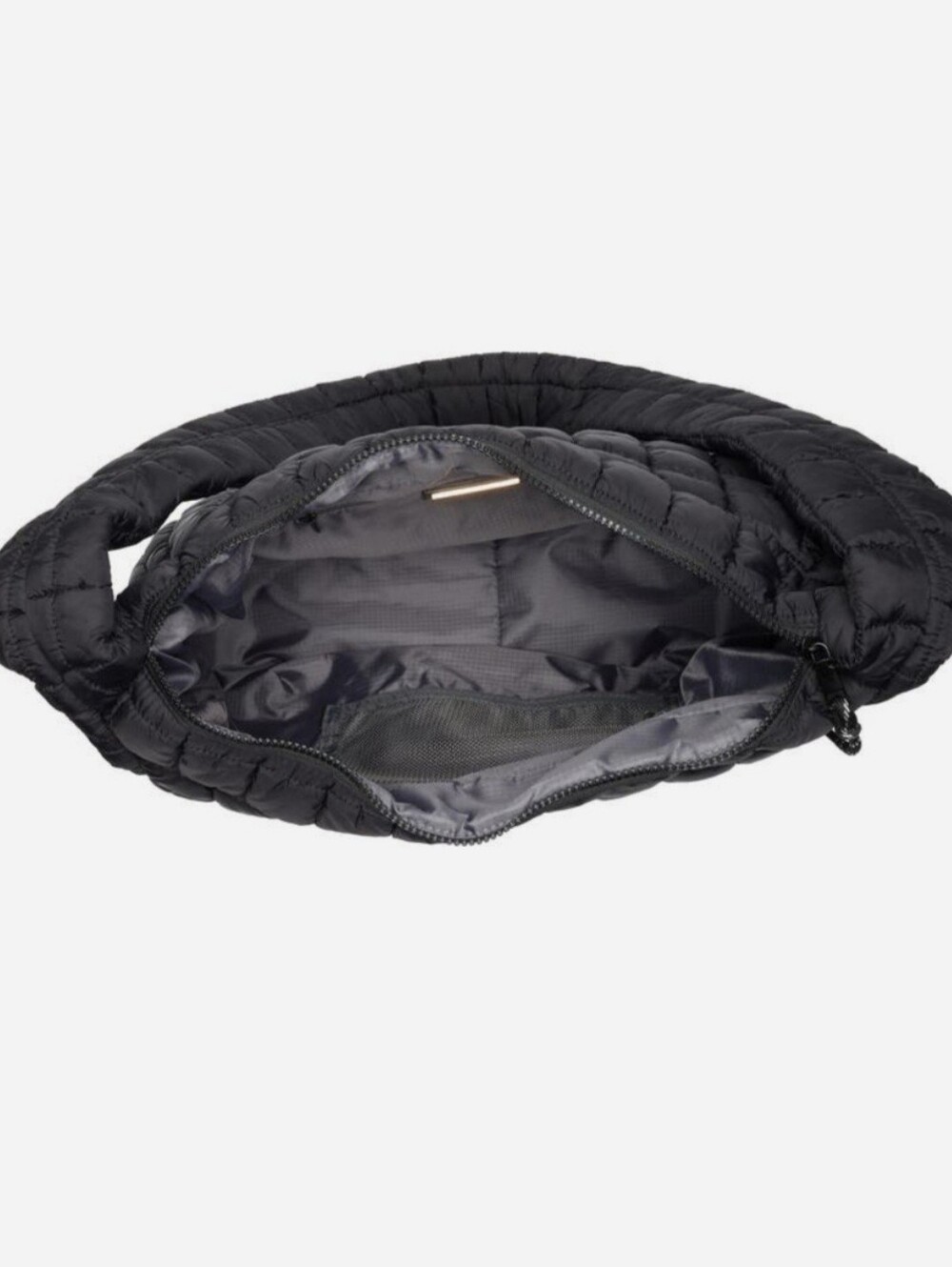 Urban Expressions Oversized Quilt Shoulder Hobo Bag - Black Or Blush, NWT - Picture 6 of 10
